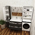 Тумба с раковиной Style Line Бергамо мини 90 антискрейч черный матовый