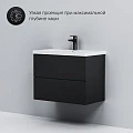 Тумба с раковиной AM.PM Gem 75 черная матовая