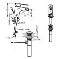 Смеситель для биде Bravat Gina F365104C-ENG хром