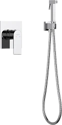 Гигиенический душ Aquatek Лира AQ1419CR со смесителем, с внутренней частью, хром
