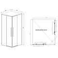 Душевой уголок Vincea Slim-N 100x90 см VSS-4SN9010CL профиль хром, стекло прозрачное