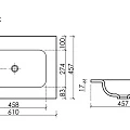 Раковина встраиваемая Ceramica Nova Grace 60см CN7011wx белая