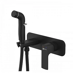Гигиенический душ Lemark Ursus LM7220BL со смесителем, черный матовый