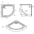 Душевой поддон AM.PM X-Joy 90x90см W88T-205-090W белый