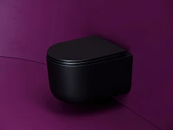 Унитаз подвесной Ceramica Nova Ulma CN4006TMB черный матовый
