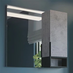 Зеркало-шкаф Comforty Франкфурт 90 бетон светлый