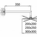 Верхний душ Cezares PORTA PORTA-TDDQ-30-BIO белый матовый