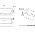 Акриловая ванна Damixa Origin Evo 150x70 82A-150-070W-A белая глянцевая