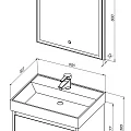 Мебель для ванной Aquanet Nova Lite 60 242923 дуб рошелье