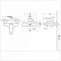 Смеситель для ванны с душем Bravat Line F65299C-1 хром