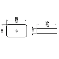 Раковина накладная Comforty 78575MC-60 бежевая матовая