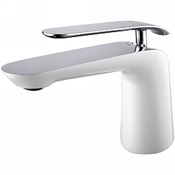 Смеситель для раковины Lemark Melange LM4906CW белый / хром