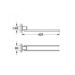 Полотенцедержатель Grohe Allure 40342000 хром