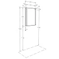 Зеркало Aquaton Ария 65 1A133702AA010 белый глянец