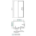 Душевой уголок Wasserkraft Alme 130x90см 15R33 профиль хром, стекло прозрачное