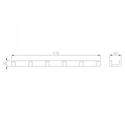 Крючок ABBER Westen AA1752G золотой матовый