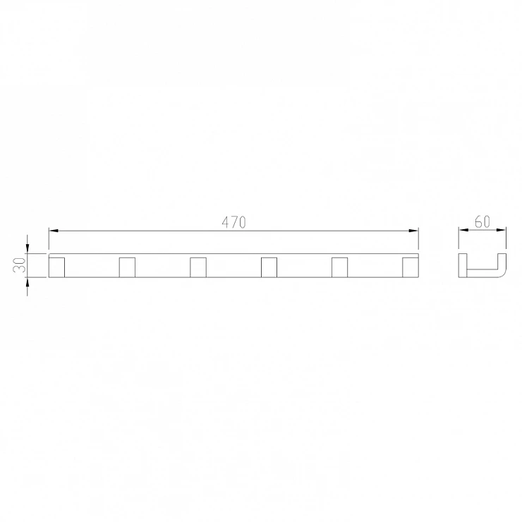 Крючок ABBER Westen AA1752B черный матовый