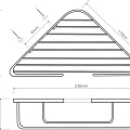 Угловая полочка для мыла - мыльница Bemeta 104308172