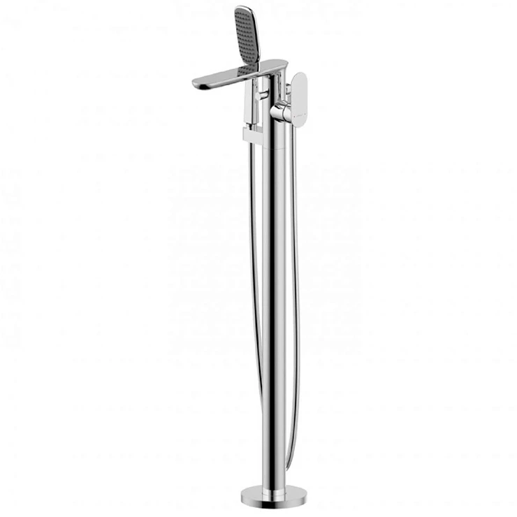 Напольный смеситель для ванны с душем Bravat Gina F665104C-B3-ENG хром