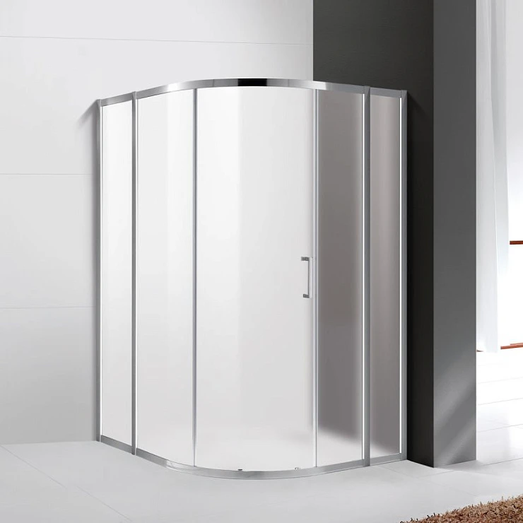 Душевой уголок Cezares Molveno 110x110см MOLVENO-R-11-90+20-P-Cr профиль хром, стекло рифленое