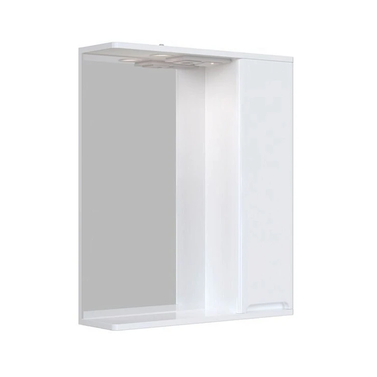Зеркальный шкаф подвесной SanStar Модена 60 для ванной комнаты белый