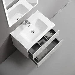 Тумба под раковину Sancos Snob R 70 SNR70W белая матовая