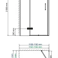 Душевой уголок Wasserkraft Aller 120x80см 10H06LWHITE профиль хром/белый, стекло прозрачное 