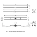 Душевой лоток Berges B1 Keramik 60 095017 черный матовый