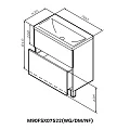 Тумба под раковину AM.PM Gem 75 M90FSX07522WG32 белый
