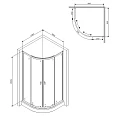 Душевой уголок AM.PM X-Joy 80x80см W88G-205-080MT профиль хром, стекло прозрачное