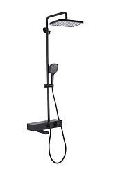 Душевая стойка Gappo с термостатом G2495-16 черная