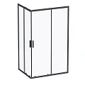 Душевой уголок AM.PM Gem S 120х90см W93G-404-120290-BT профиль черный, стекло прозрачное