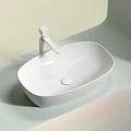 Раковина накладная Ceramica nova Element 600*380*138мм CN6049 белая глянец