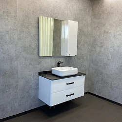 Зеркало-шкаф Comforty Амстердам 95 00004143986CF белый