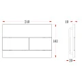 Кнопка смыва Veconi Flush V7 FLV7-W белая глянцевая