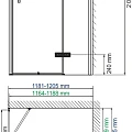 Душевой уголок Wasserkraft Aller 120x90см 10H07RWHITE профиль хром/белый, стекло прозрачное