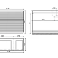 Тумба под раковину Sancos Folk Floor 120 FL120FLW левая, напольная Bianco