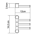 Полотенцедержатель Wasserkraft K-1053 хром