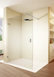 Душевая перегородка Riho SZ Scandic NXT X400 Flat 155см G001123111 профиль хром, стекло прозрачное