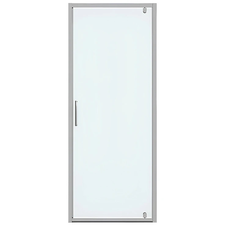 Душевая дверь в нишу Bravat Drop 80x200см BD080.4110A профиль хром, стекло прозрачное