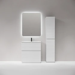 Тумба с раковиной Sancos Folk Floor 80 напольная, Bianco