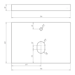 Тумба с раковиной Comforty Эдинбург 75 00004149066CF бетон светлый