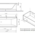 Акриловая ванна AM.PM Inspire170x75 с гидромассажем W5AW-170-075W2D64 белая глянцевая