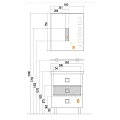 Зеркало Aquaton Стамбул 65 1A127402ST010 с подсветкой