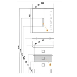 Зеркало Aquaton Стамбул 65 1A127402ST010 с подсветкой