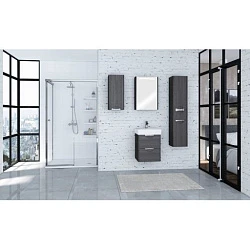 Зеркало-шкаф Aquaton Сильва 50 1A215502SIW5L дуб макиато