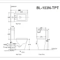 Бачок для унитаза Aquanet Tavr-C2 BL-103N-TPT