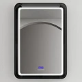 Зеркало ABBER Kristall AT6701Onyx с подсветкой, черное