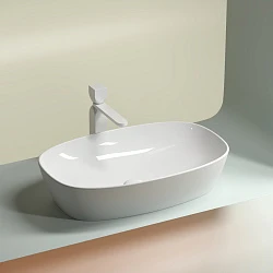 Раковина накладная Ceramica nova Element 600*380*138мм CN6049 белая глянец