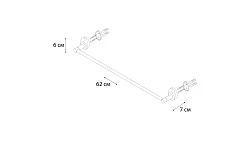 Полотенцедержатель Fixsen Europa FX-21801 хром